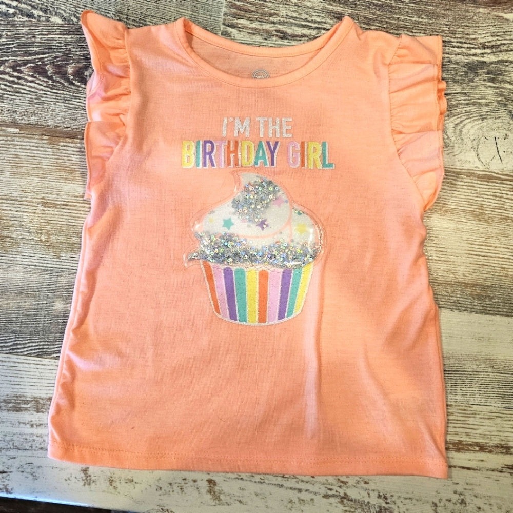 Bright coral 5t Birthday shirt